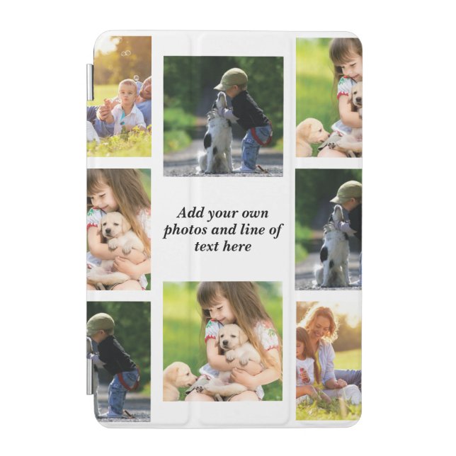 Make your own photo collage and text  iPad mini cover (Front)