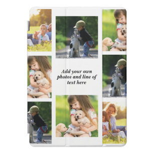 Make your own photo collage and text iPad pro cover