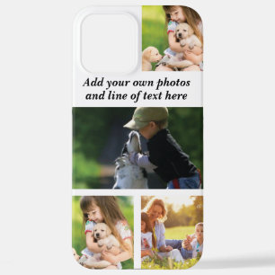 Make your own photo collage and text iPhone 12 pro max case