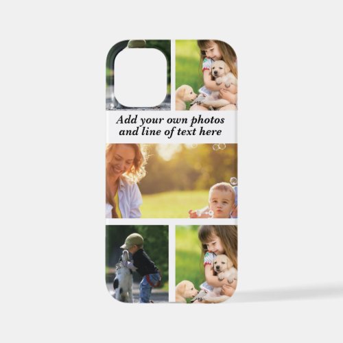 Make your own photo collage and text  iPhone 12 mini case