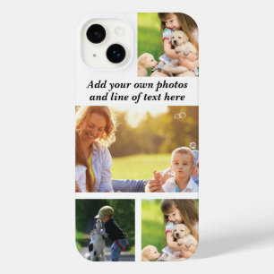 Make your own photo collage and text   iPhone 14 plus case