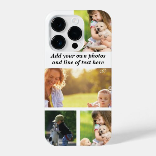 Make your own photo collage and text  iPhone 14 pro case