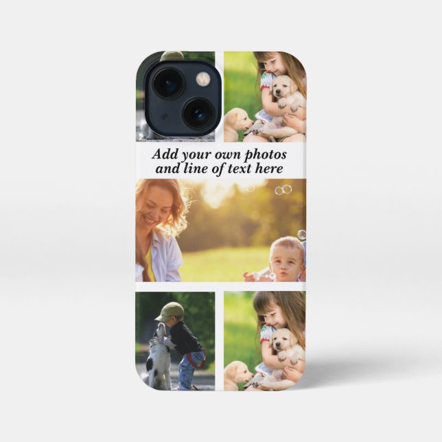Make your own photo collage and text iPhone case (Back)