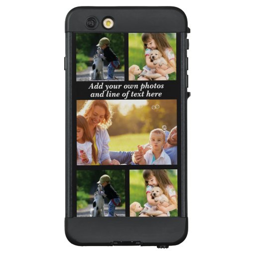 Make your own photo collage and text  LifeProof NÜÜD iPhone 6 plus case