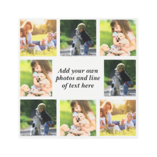 Make your own photo collage and text metal print