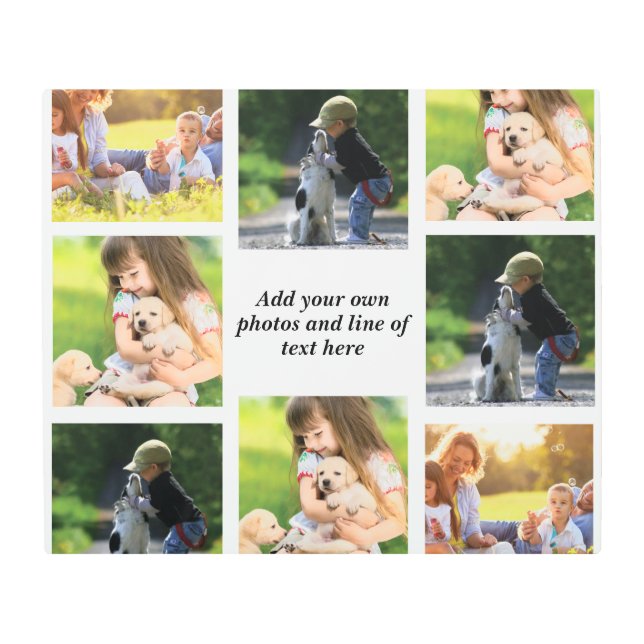 Make your own photo collage and text  metal print (Front)