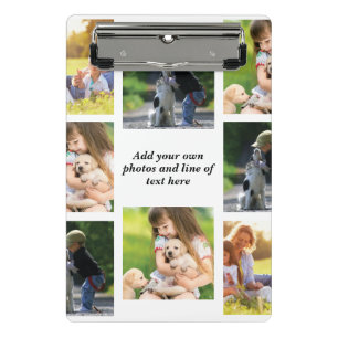 Make your own photo collage and text mini clipboard