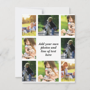 Make your own photo collage and text note card