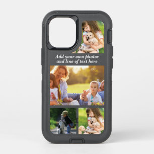 Make your own photo collage and text  OtterBox defender iPhone 12 mini case