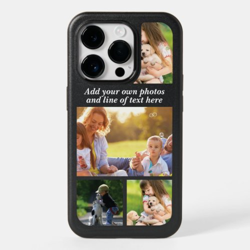 Make your own photo collage and text OtterBox iPhone 14 pro case