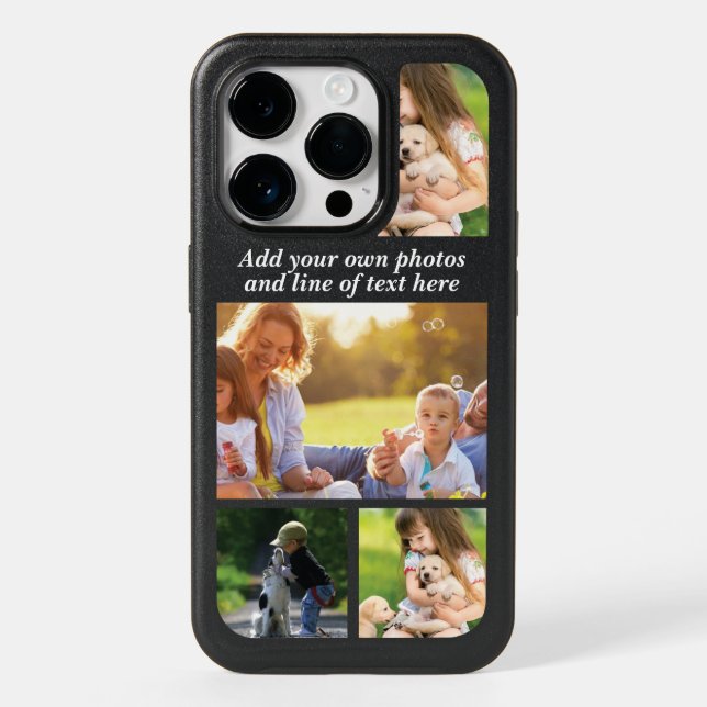 Make your own photo collage and text otterbox iPhone case (Back)
