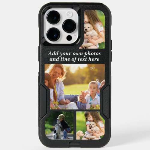 Make your own photo collage and text  OtterBox iPhone 14 pro max case