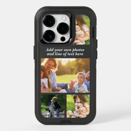 Make your own photo collage and text  OtterBox iPhone 14 pro case