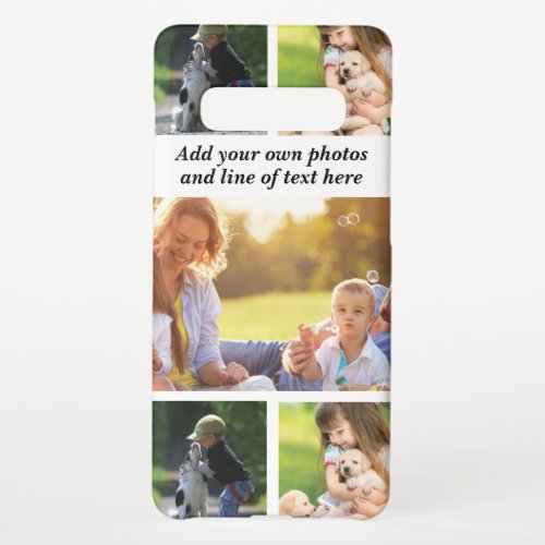 Make your own photo collage and text  samsung galaxy s10 case