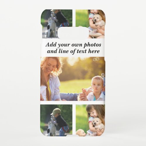Make your own photo collage and text   samsung galaxy S10E case