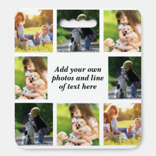 Make your own photo collage and text  seat cushion
