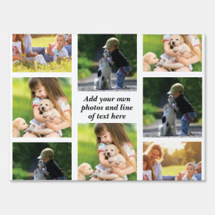 Make your own photo collage and text sign