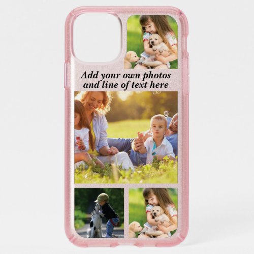 Make your own photo collage and text  speck iPhone 11 pro max case