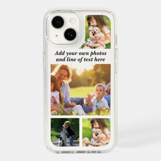 Make your own photo collage and text  speck iPhone case (Front)