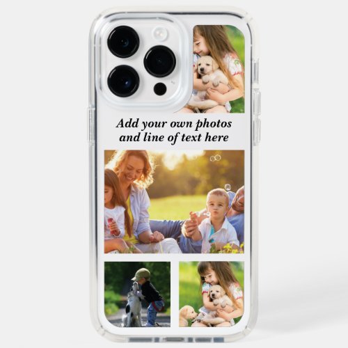Make your own photo collage and text   speck iPhone 14 pro max case