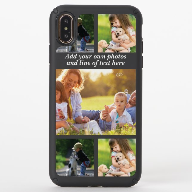 Make your own photo collage and text   speck iPhone XS max case (Front)