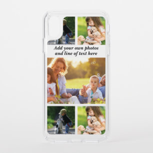 Make your own photo collage and text speck iPhone XS max case