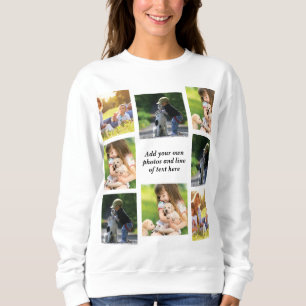 Make your own photo collage and text  sweatshirt