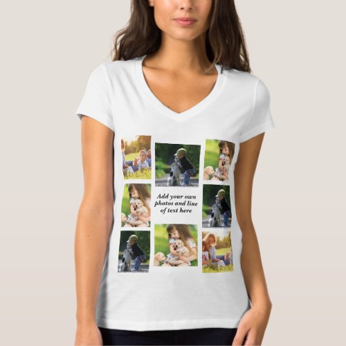 Make your own photo collage and text   T_Shirt