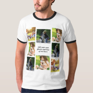 Make your own photo collage and text   T-Shirt
