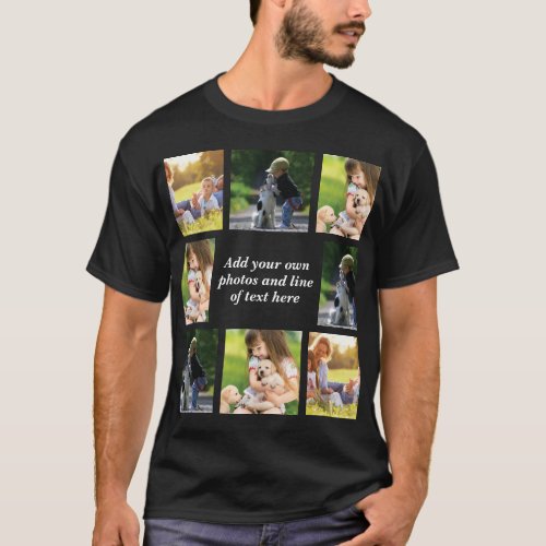 Make your own photo collage and text  T_Shirt