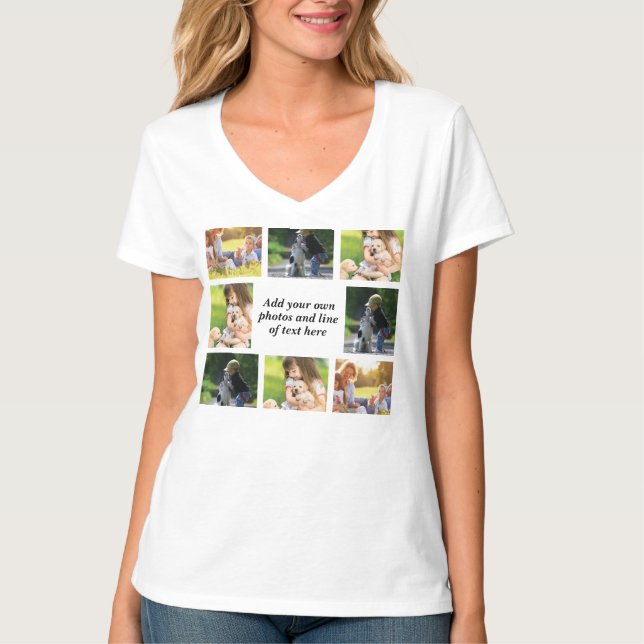 Make your own photo collage and text T-Shirt (Front)