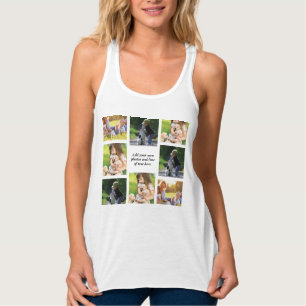 Make your own photo collage and text tank top