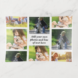Make your own photo collage and text  trinket tray