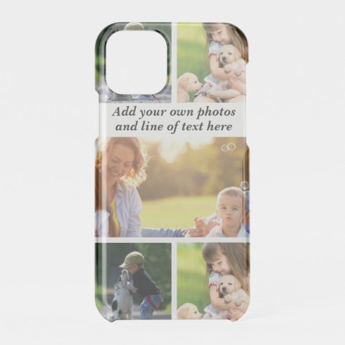 Make your own photo collage and text iPhone 11 pro case