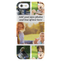 Make your own photo collage and text  clear iPhone SE/5/5s case