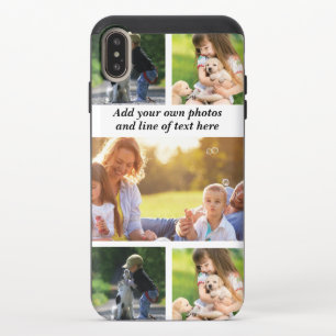 Make your own photo collage and text iPhone XS max slider case