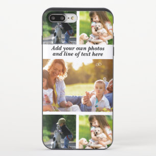 Make your own photo collage and text iPhone 8/7 plus slider case