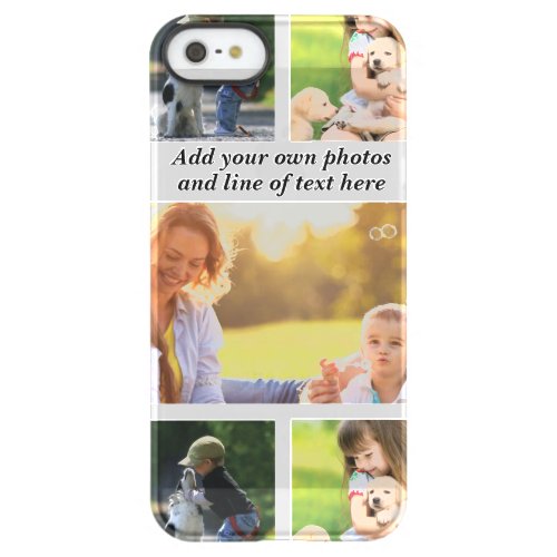 Make your own photo collage and text   permafrost iPhone SE55s case