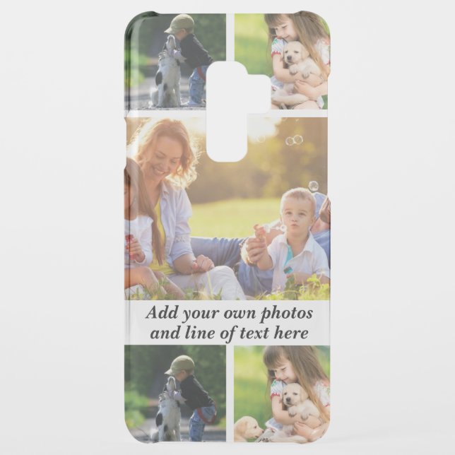 Make your own photo collage and text  uncommon samsung galaxy case (Back)