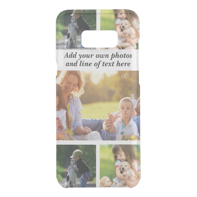 Make your own photo collage and text   uncommon samsung galaxy case (Back)