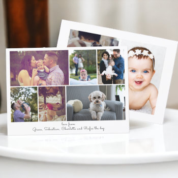 Make Your Own Photo Collage Personalized Card by Ricaso at Zazzle