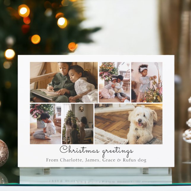 Make Your Own Photo Collage Personalized Card (Make Your Own Photo Collage Personalized Card for Christmas or other occasions from Ricaso)