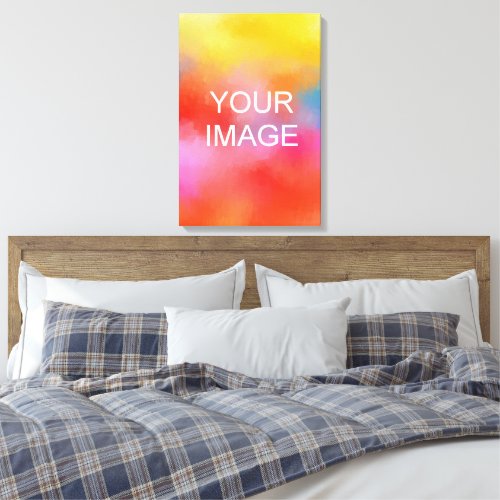 Make Your Own Photo Image Stretched Vertical HQ Canvas Print
