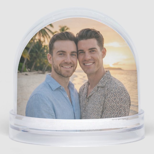 Make Your Own Photo Personalised  Snow Globe (Front)
