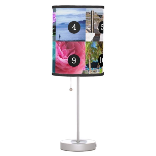 Make Your Own Photo Style with 10 images Table Lamp
