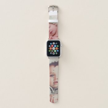 Make Your Own Photo Template Personalized Apple Watch Band by Ricaso at Zazzle