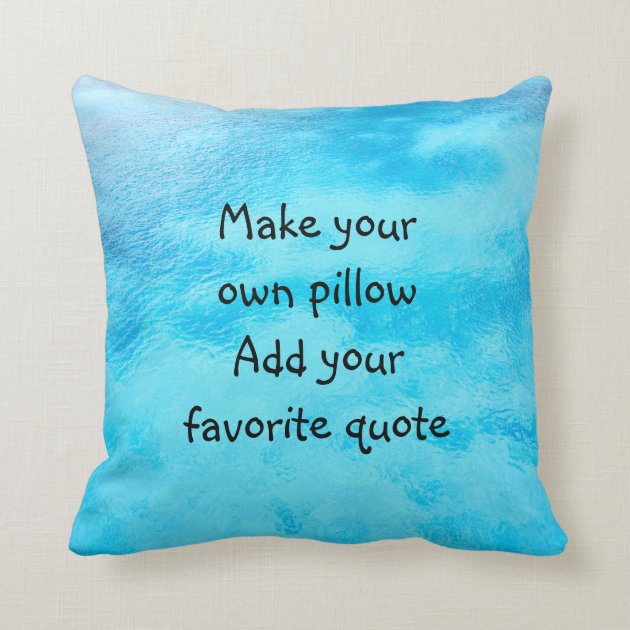 create my own pillow