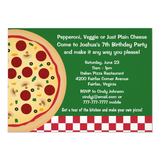 make your own pizza