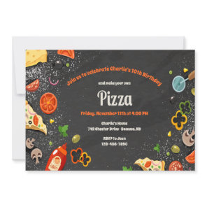 Make Your Own Pizza Party Invitation