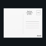 Make Your Own Postcard Template<br><div class="desc">Make your own postcard with a pre-made template for the back in which you can customize the sender and receiver addresses. The front is black and left for you to design!</div>